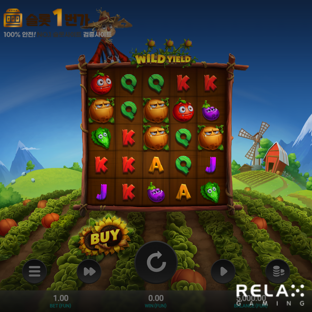 릴렉스 [Relax Gaming] – 와일드 일드(Wild Yield) 무료 슬롯게임