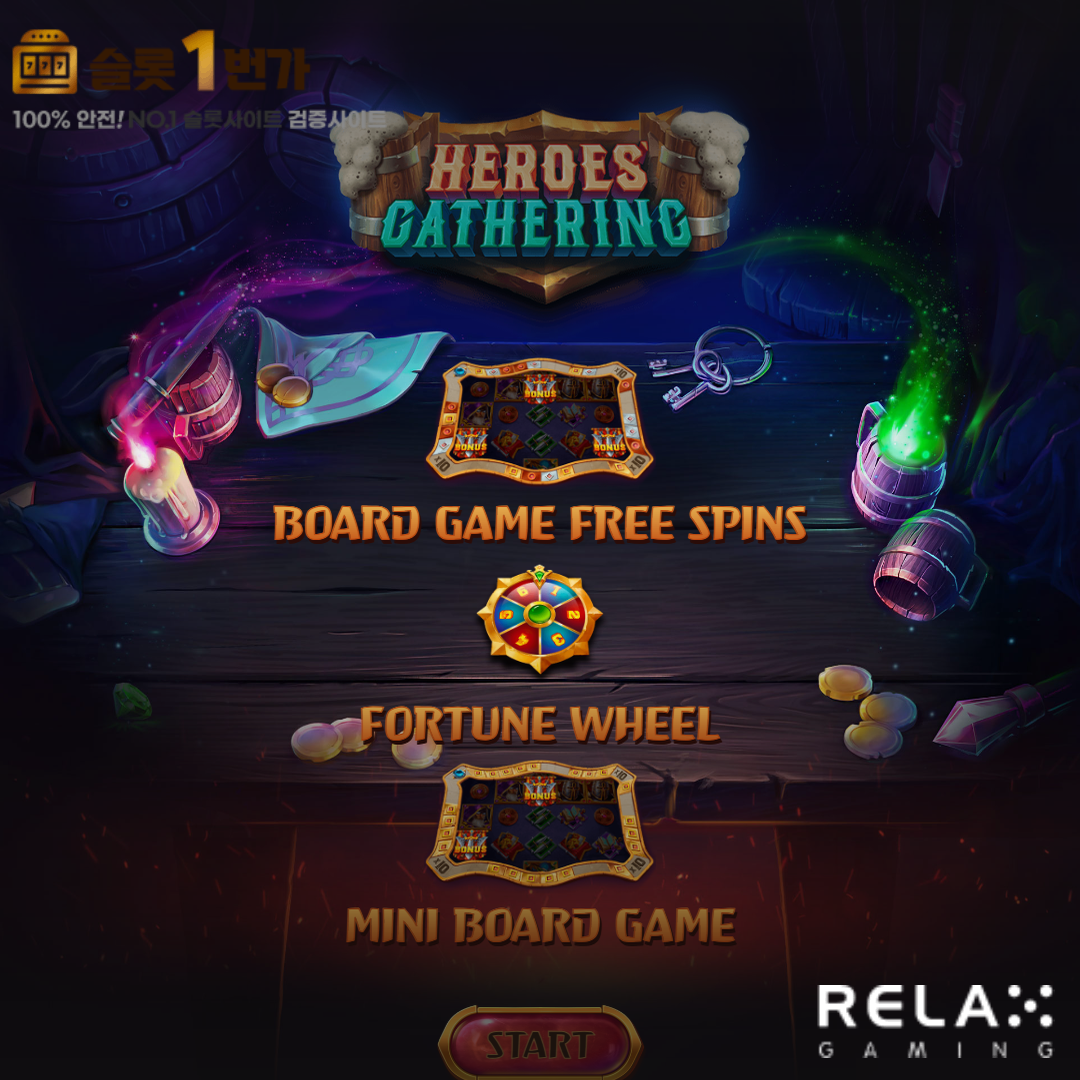 릴렉스게이밍 [Relax Gaming] – 히어로즈 가더링(Heroes Gathering) 무료 슬롯게임