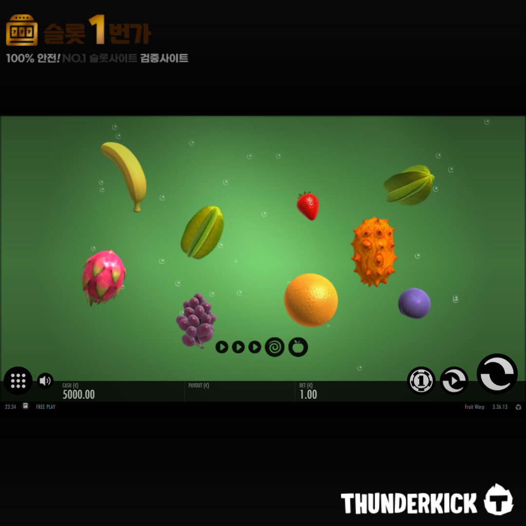 썬더킥 [Thunderkick] – 프루트 워프(Fruit Warp) 무료 슬롯게임