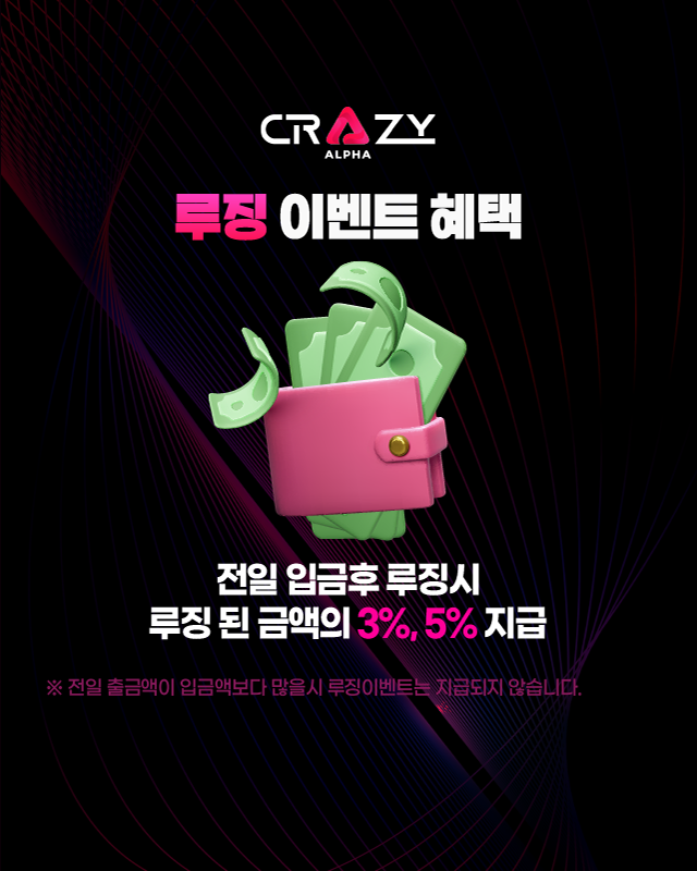 크레이지슬롯 루징 이벤트 혜택