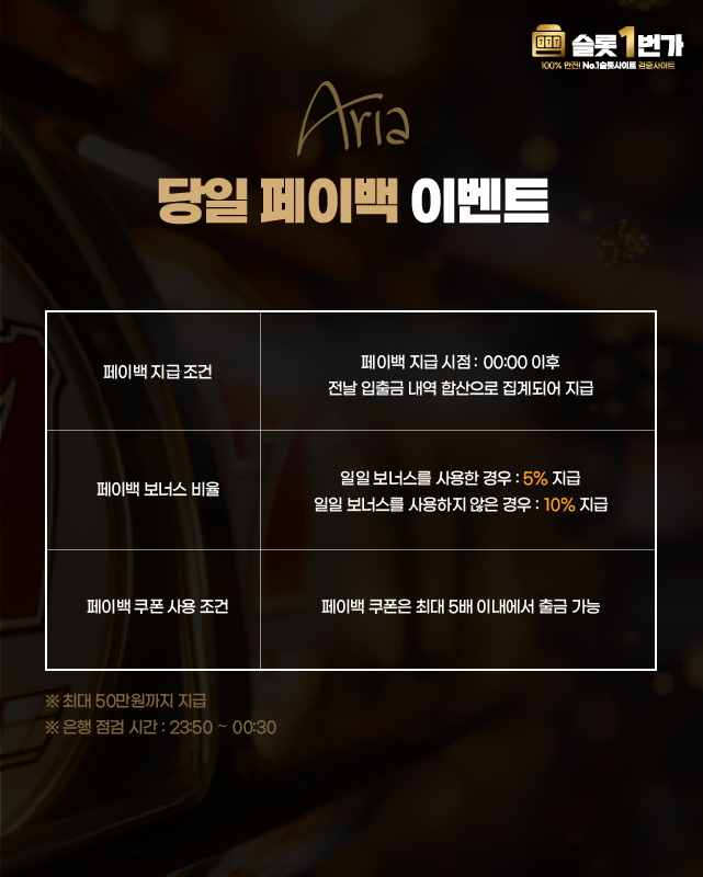 당일 페이백 이벤트