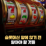 슬롯머신 앞에 앉기 전, 반드시 알아야 할 것들