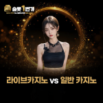 슬롯1번가 라이브카지노와 일반 온라인 카지노의 차이점 비교 이미지
