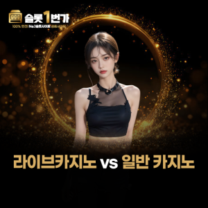 슬롯1번가 라이브카지노와 일반 온라인 카지노의 차이점 비교 이미지